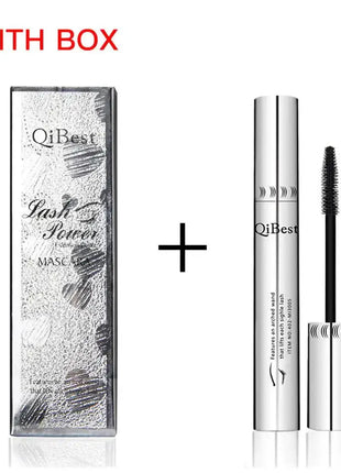 QIBEST Black Mascara Eyelashes Mascara 4D Silky Eyelashes Lengthening Eyelashes Makeup Waterproof Mascara Volume Eye Cosmetics - xlchoice.com