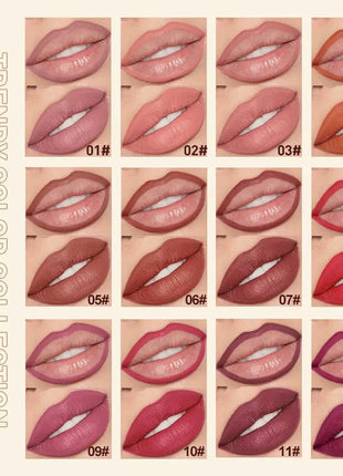 QIBEST 2pcs Lipstick Lipliner Pen Set Matte Velvet Lip Liner Pencil Contour Makeup Sexy Red Lip Stick Long Lasting Cosmetics - xlchoice.com