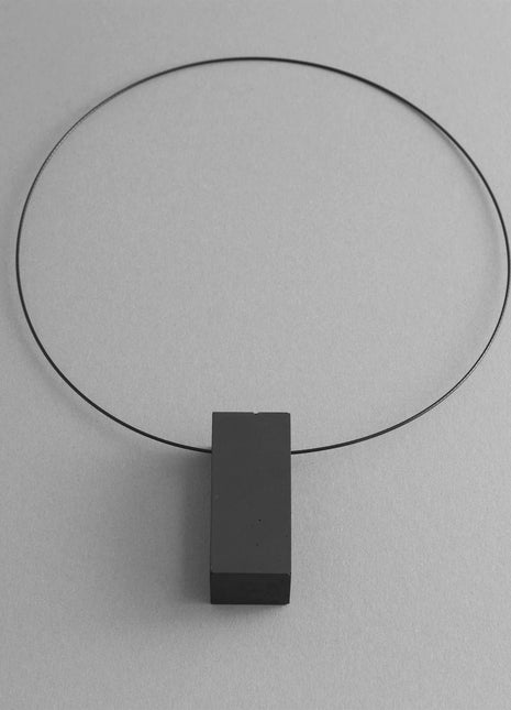 RECTANGLE BLACK MODERN NECKLACE | Futura Limited Edition-1