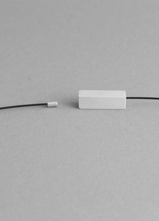 RECTANGLE MODERN NECKLACE in GREY | Futura Limited Edition-3