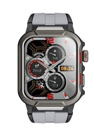 Rugged Smartwatch for Men 3ATM Waterproof Smartwatch 1.96 inch screen for Android and iOS Phones Fitness Tracker Watch with 100+ Sports Modes - xlchoice.com