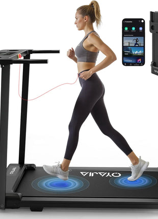 Treadmill Walking Pad for Home 3in1 Folding Under Desk Treadmill 2.5HP Smart Walking Treadmill with APP & LED Display