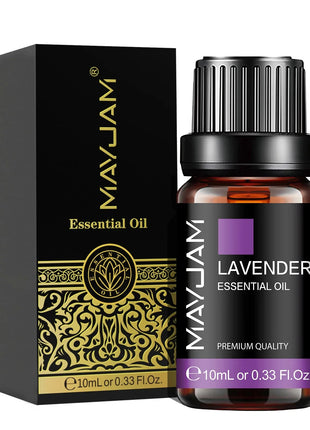 MAYJAM 10ML Lavender Lemongrass Jasmine Vanilla Eucalyptus Rose Lemon Essential Oil For Humidifier Diffuser Candle Making
