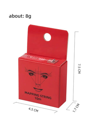 10m for Mapping Eyebrow Marker Thread Tattoo Brows Point 1 Box MAPPING STRING Microblading Eyebrow Pre-Inked Tattoo PMU String