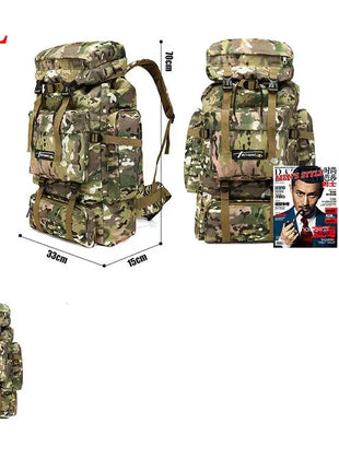 Outdoor Backpack Oxford MOLLE Rucksack Camouflage