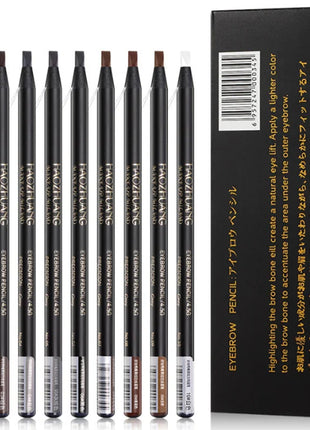 1PC Eyebrow Pencil Waterproof Microblading Eyebrow Pen Tint Tattoo Eyebrows Makeup 6 Colors Natural Long Lasting Eye Brow Pencil