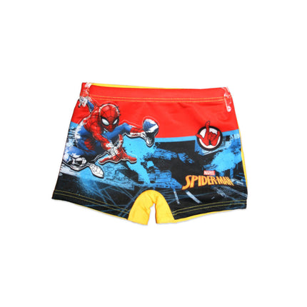 Spiderman swim boxer for boys - with Spiderman inscription - yellow - 104