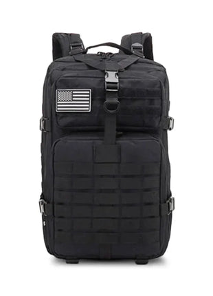 45L Tactical Assault Backpack – Waterproof Outdoor Rucksack Black