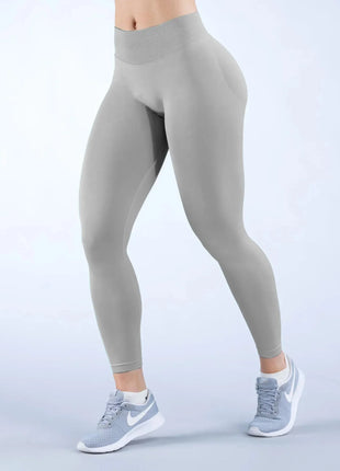 DF Impact matting pleated waist seamless sports fitness trousers
