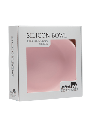Silicone Baby Plate Bowl - Rose-1