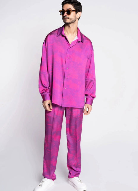 Silk Shirt with Savanna Print - Made in France - XLchoice