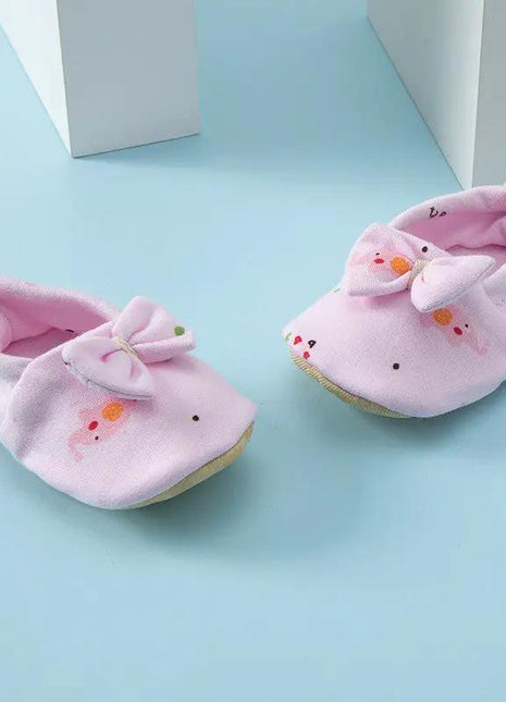 Summer Hot Selling Baby Simple Cartoon Print Soft Sole Anti-slip Shoes with Cotton Fabric - xlchoice.com