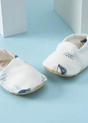 Summer Hot Selling Baby Simple Cartoon Print Soft Sole Anti-slip Shoes with Cotton Fabric - xlchoice.com