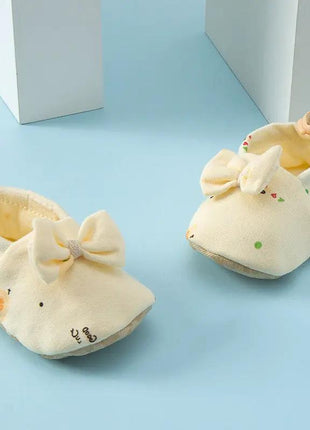 Summer Hot Selling Baby Simple Cartoon Print Soft Sole Anti-slip Shoes with Cotton Fabric - xlchoice.com
