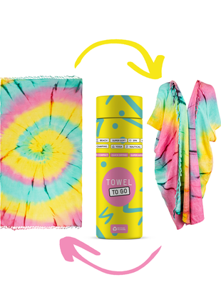 Tie Dye Towel Kimono - xlchoice.com