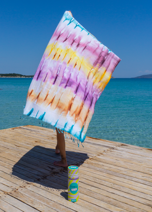 Tie Dye Towel Kimono - xlchoice.com