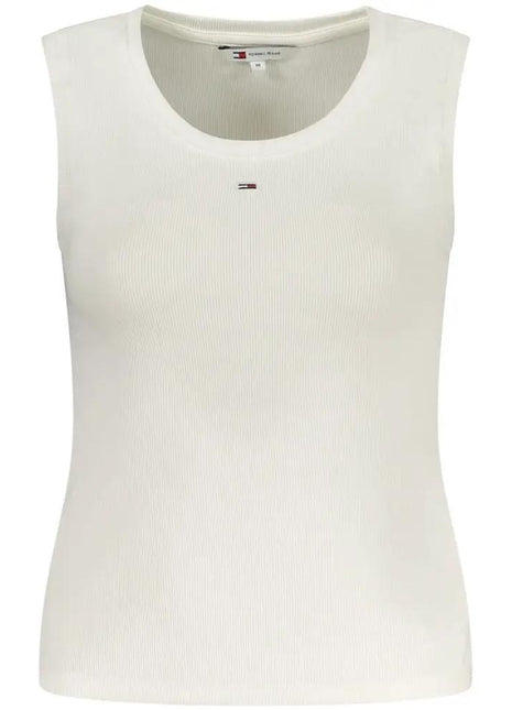 Tommy Hilfiger Bianco Cotton Women Tank Top - xlchoice.com