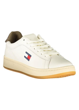 Tommy Hilfiger Bianco Polyurethane Women Sneaker - XLchoice