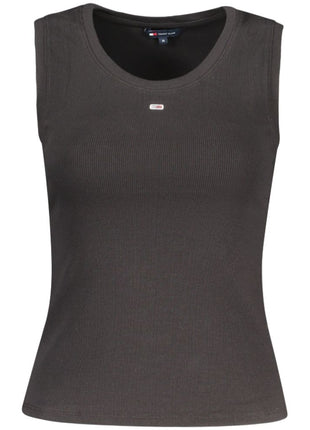 Tommy Hilfiger Black Cotton Women Tank Top - xlchoice.com