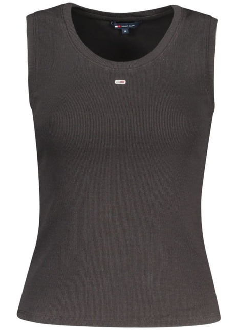 Tommy Hilfiger Black Cotton Women Tank Top - xlchoice.com