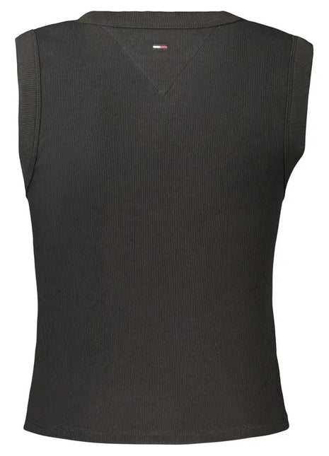 Tommy Hilfiger Black Cotton Women's Tank Top - xlchoice.com