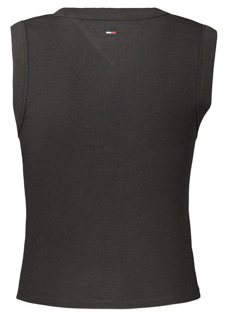 Tommy Hilfiger Black Cotton Women's Tank Top - xlchoice.com