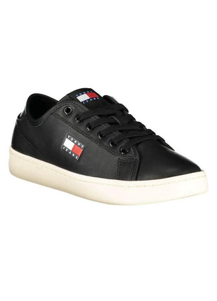 Tommy Hilfiger Black Polyurethane Women Sneaker - XLchoice