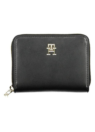 Tommy Hilfiger Black Polyurethane Women Wallet - XLchoice.com
