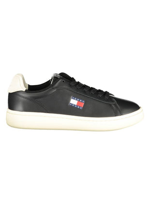 Tommy Hilfiger Black Polyurethane Women's Sneaker - XLchoice