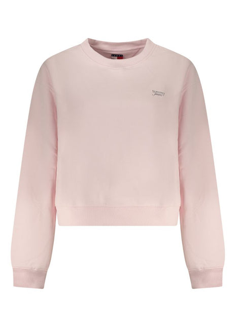 Tommy Hilfiger Pink Cotton Women Sweatshirt - XLchoice