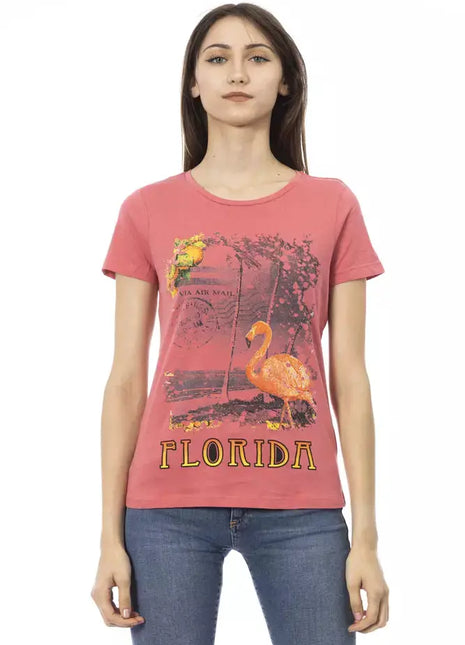 Trussardi Action Multicolor Cotton Women T-Shirt - xlchoice.com