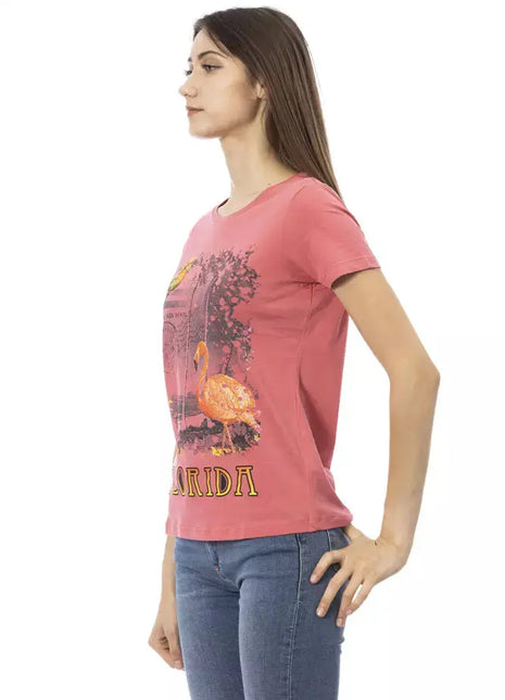 Trussardi Action Multicolor Cotton Women T-Shirt - xlchoice.com
