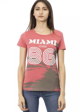 Trussardi Action Multicolor Cotton Women T-Shirt - xlchoice.com