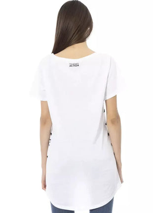 Trussardi Action White Cotton Women T-Shirt - xlchoice.com