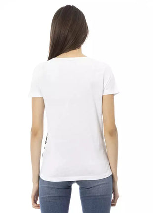 Trussardi Action White Cotton Women T-Shirt - xlchoice.com