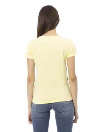 Trussardi Action Yellow Cotton Women T-Shirt - xlchoice.com