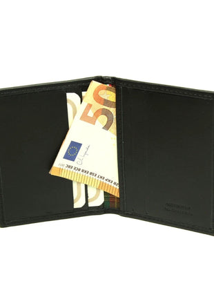 Leather card holder - black - XLchoice
