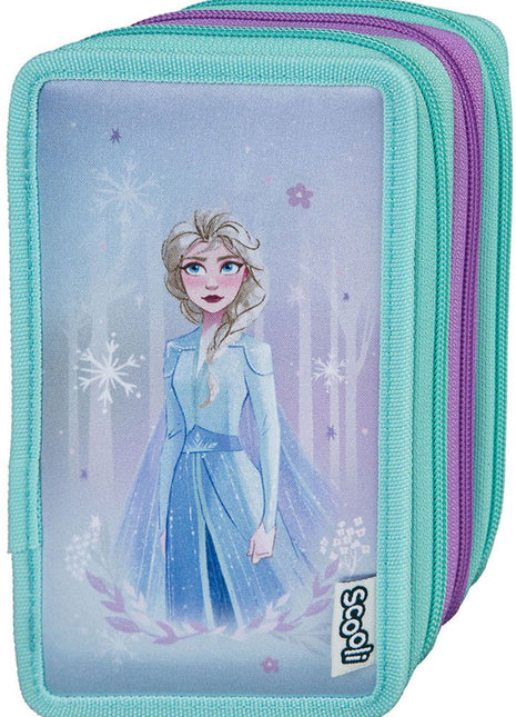 Undercover pencil case Disney Frozen 3-compartments filled school set multi colors. - xlchoice.com