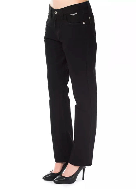 Ungaro Fever Black Cotton Women's Pants - XLchoice
