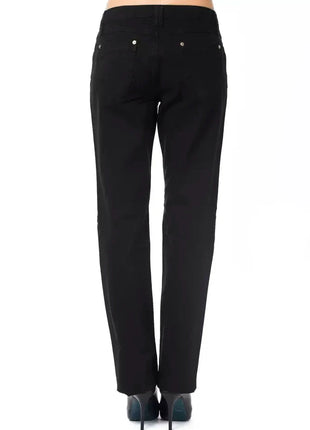 Ungaro Fever Black Cotton Women's Pants - XLchoice