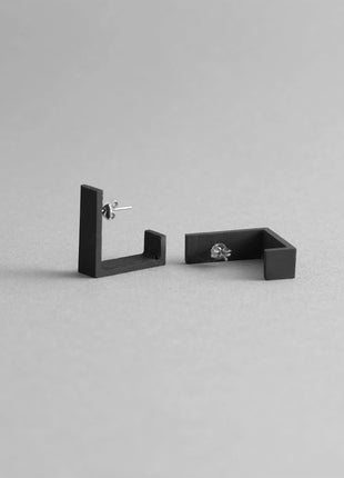 ØRERINGE DUO, FIRKANT OG SØJLE | Håndlavet minimalistisk øreringesæt - XLchoice