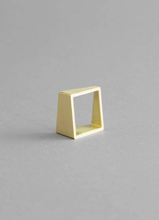 FIRKANTET MESSINGRING | Geometrisk justerbar ring-4
