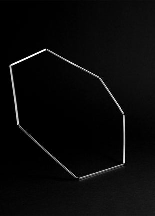BLACK STAR Halskæde – Geometrisk futuristisk sølvhalskæde - XLchoice