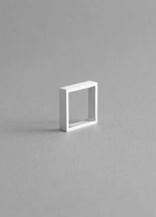 MODERNE MINIMALISTISKE FIRKANTEDE RINGE – SÆT MED 3 | HÅNDLAVEDE GEOMETRISKE SMYKKER-2