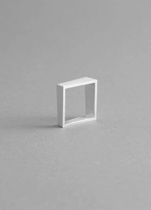 FIRKANTET ALUMINIUMSRING | Moderne justerbar geometrisk ring-1