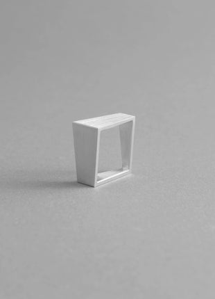 FIRKANTET ALUMINIUMSRING | Moderne justerbar geometrisk ring-3