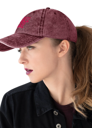 Vintage Cap REBEL GIRL Vintage Cotton Twill Cap - xlchoice.com