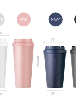 Vitality Onetouch 400ml Navy Insulated Travel Coffee Mug-1