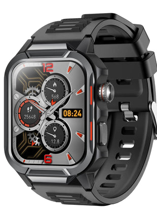 Rugged Smartwatch for Men 3ATM Waterproof Smartwatch 1.96 inch screen for Android and iOS Phones Fitness Tracker Watch with 100+ Sports Modes - xlchoice.com