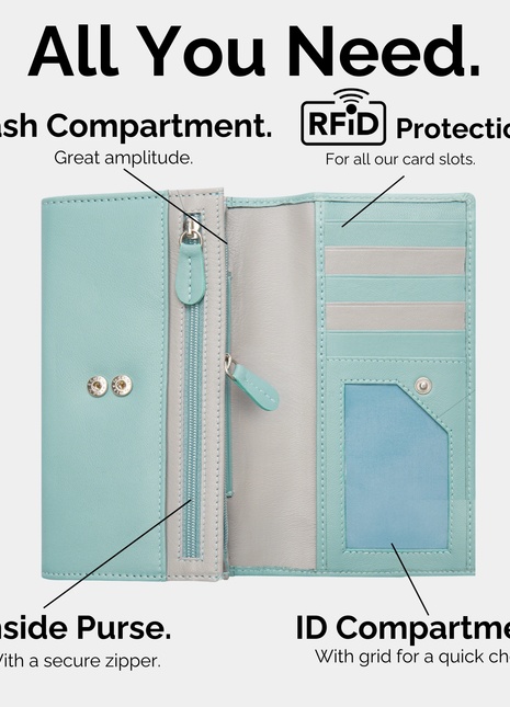 Cartera de Cuero para Mujer – Modelo Jasmine – IULIUS - XLchoice